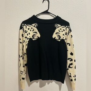 Leopard Sweater- Small